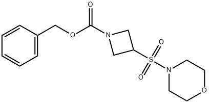 benzyl 3-(morpholine-4-sulfonyl)azetidine-1-carboxylate Structure