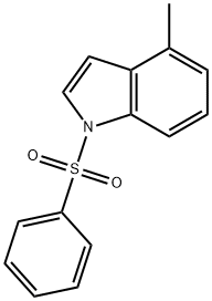 1H-Indole, 4-methyl-1-(phenylsulfonyl)- Structure