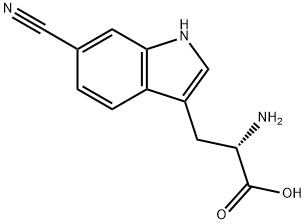 L-Tryptophan, 6-cyano-,1469802-28-5,结构式