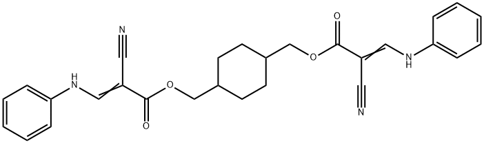 4-(2-cyano-3-phenylamino)-acryloyloxy-methyl-cyclohexyl-methyl 2-cyano-3-phenylamino)-acrylate|
