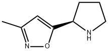 Isoxazole, 3-methyl-5-(2R)-2-pyrrolidinyl- (9CI) Struktur
