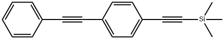 4-苯乙炔基苯乙炔基三甲基硅烷, 147492-76-0, 结构式