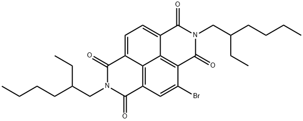 单溴代-1,4,5,8-萘四甲酰基二酰亚胺 结构式