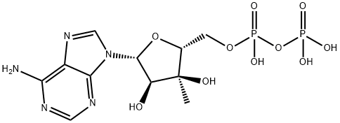 3'-C-methyladenosine diphosphate Structure