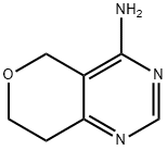 5H,7H,8H-pyrano[4,3-d]pyrimidin-4-amine Struktur