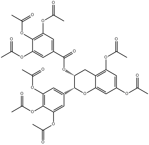 乙酰化EGCG,148707-39-5,结构式