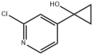 Cyclopropanol, 1-(2-chloro-4-pyridinyl)- Structure