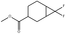 Bicyclo[4.1.0]heptane-3-carboxylic acid, 7,7-difluoro-, methyl ester Structure