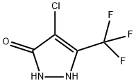 4-chloro-5-(trifluoromethyl)-1,2-dihydro-3H-pyrazol-3-one 结构式