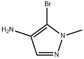 1H-Pyrazol-4-amine, 5-bromo-1-methyl- 化学構造式