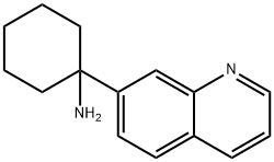 Cyclohexanamine, 1-(7-quinolinyl)- Structure