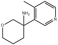 2H-Pyran-3-amine, tetrahydro-3-(4-methyl-3-pyridinyl)- Structure