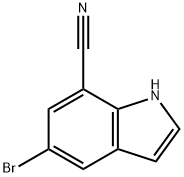 1H-Indole-7-carbonitrile, 5-bromo- Structure