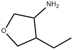 4-ethyloxolan-3-amine, Mixture of diastereomers Struktur