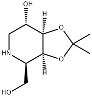1,3-Dioxolo4,5-cpyridine-4-methanol, hexahydro-7-hydroxy-2,2-dimethyl-, 3aS-(3a.alpha.,4.beta.,7.alpha.,7a.alpha.)- 结构式