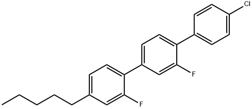 4-Chlor-2′,2′-difluor-4′′-pentyl-[1,1′:4′,1′′-terphenyl] Struktur