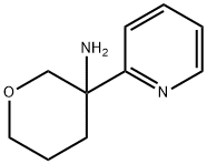 2H-Pyran-3-amine, tetrahydro-3-(2-pyridinyl)- Structure