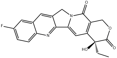 10-fluorocamptothecin 化学構造式