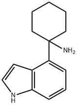 Cyclohexanamine, 1-(1H-indol-4-yl)- Structure