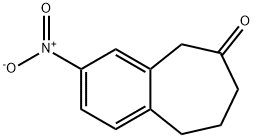 3-nitro-8,9-dihydro-5H-benzo[7]annulen-6(7H)-one Struktur