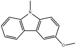 3-甲氧基-9-甲基-9H-咔唑,152404-99-4,结构式