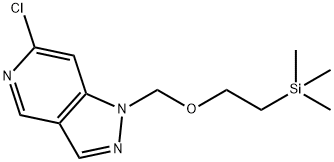 1H-Pyrazolo[4,3-c]pyridine, 6-chloro-1-[[2-(trimethylsilyl)ethoxy]methyl]- Struktur
