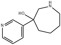 1H-Azepin-3-ol, hexahydro-3-(3-pyridinyl)- Structure