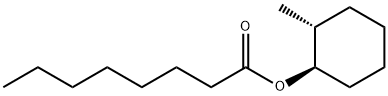 rel-Octanoic acid (1S*)-2β*-methylcyclohexane-1α*-yl ester Structure