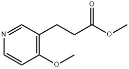 3-(4-Methoxy-pyridin-3-yl)-propionic acid methyl ester Struktur