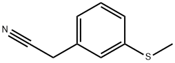 Benzeneacetonitrile, 3-(methylthio)- Struktur