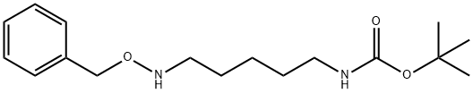 [5-[(Phenylmethoxy)amino]pentyl]-carbamic Acid 1,1-Dimethylethyl Ester 化学構造式