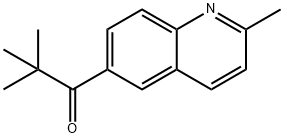 2,2-Dimethyl-1-(2-methylquinolin-6-y l)propan-1-one Struktur