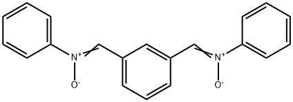 N,N'-(1,3-phenylenedimethylidyne)bis-, N,N'-dioxide Structure