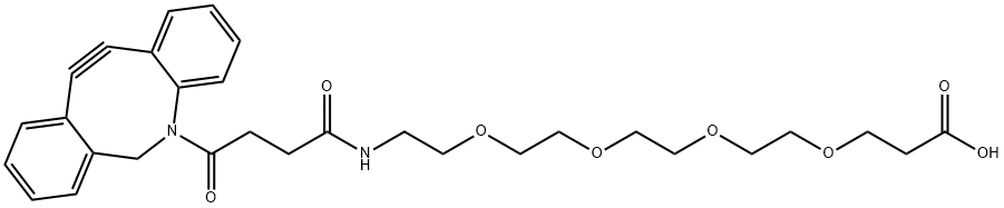 DBCO-PEG4-ACID, 1537170-85-6, 结构式
