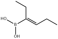 Boronic acid, B-[(1Z)-1-ethyl-1-buten-1-yl]- Structure