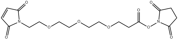 MAL-PEG3-NHSエステル 化学構造式
