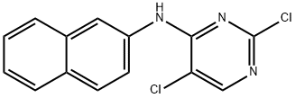 4-Pyrimidinamine, 2,5-dichloro-N-2-naphthalenyl- Struktur