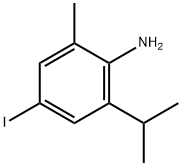 Benzenamine, 4-iodo-2-methyl-6-(1-methylethyl)- Structure