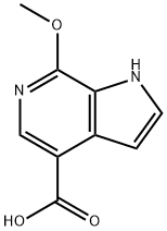 1H-Pyrrolo[2,3-c]pyridine-4-carboxylic acid, 7-methoxy- Structure