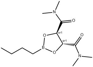 (4R,5R)-2-butyl-4-N,4-N,5-N,5-N-tetramethyl-1,3,2-dioxaborolane-4,5-dicarboxamide 结构式