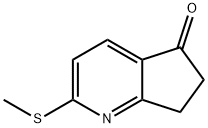 5H-Cyclopenta[b]pyridin-5-one, 6,7-dihydro-2-(methylthio)- 结构式