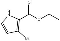 1H-Pyrrole-2-carboxylic acid, 3-bromo-, ethyl ester Struktur