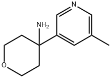 2H-Pyran-4-amine, tetrahydro-4-(5-methyl-3-pyridinyl)- Structure