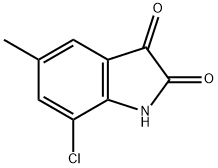 7-氯-5-甲基-2,3-二氢-1H-吲哚-2,3-二酮,155184-80-8,结构式