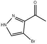 1-(4-溴-1H-吡唑-3-基)乙-1-酮, 1552739-60-2, 结构式