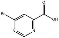 4-Pyrimidinecarboxylic acid, 6-bromo- 结构式