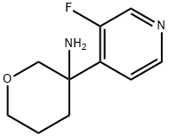 2H-Pyran-3-amine, 3-(3-fluoro-4-pyridinyl)tetrahydro- Structure