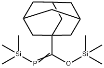 5-Oxa-3-phospha-2,6-disilahept-3-ene, 2,2,6,6-tetramethyl-4-tricyclo[3.3.1.13,7]dec-1-yl- Struktur