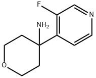 2H-Pyran-4-amine, 4-(3-fluoro-4-pyridinyl)tetrahydro- Structure