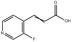 2-Propenoic acid, 3-(3-fluoro-4-pyridinyl)- Structure